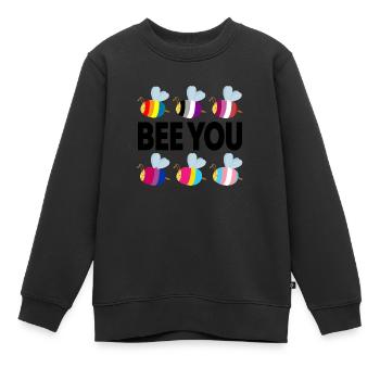 Bee you LGBTQ Pride Month Gay Lesbian - Sweat Premium enfant bio - noir - Devant - AI Model Kid Female (0cm)