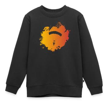 Paragliding - Kinder Premium Organic Sweatshirt - Schwarz - Vorne - AI Model Kid Female (0cm)