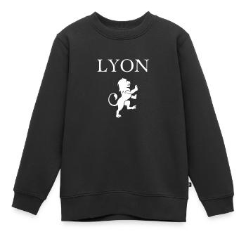 t-shirt lyon 69 rhône gift christmas - Kids Premium Organic Sweatshirt - black - Front - AI Model Kid Female (0cm)