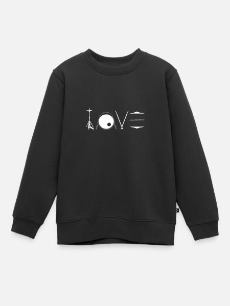 Schlagzeug Spieler | Schlagzeuger Drums Geschenke - Kinder Premium Organic Sweatshirt - Schwarz