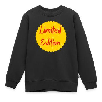 Limited edition - Sweat Premium enfant bio - noir - Devant - AI Model Kid Female (0cm)