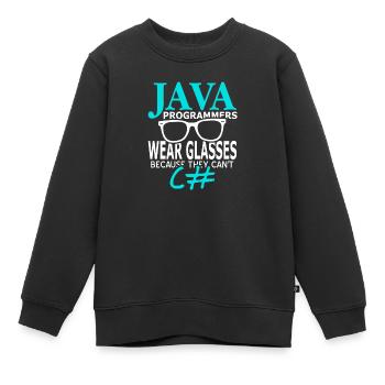 Programmeur - Sweat Premium enfant bio - noir - Devant - AI Model Kid Female (0cm)