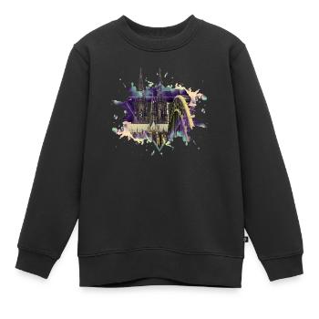 Cologne Cathedral Cologne Cologne Skyline - Kids Premium Organic Sweatshirt - black - Front - AI Model Kid Female (0cm)
