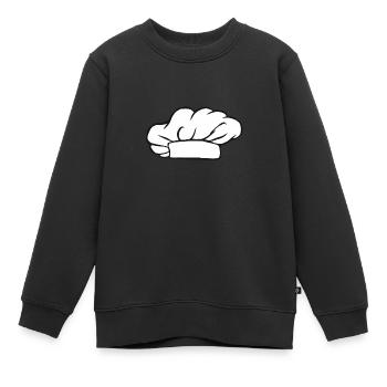 Kochmütze Hobbyköchin Köchin Sternekoch Koch - Kinder Premium Organic Sweatshirt - Schwarz - Vorne - AI Model Kid Female (0cm)