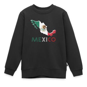 Mexique - Sweat Premium enfant bio - noir - Devant - AI Model Kid Female (0cm)