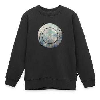 Berg natur geometrie - Kinder Premium Organic Sweatshirt - Schwarz - Vorne - AI Model Kid Female (0cm)