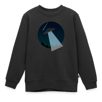 OVNI - Sweat Premium enfant bio - noir - Devant - AI Model Kid Female (0cm)