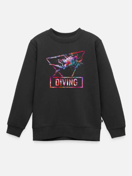 plongée - Sweat Premium enfant bio - noir