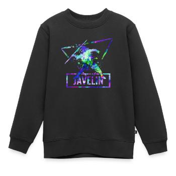 Lancer des lances - Sweat Premium enfant bio - noir - Devant - AI Model Kid Female (0cm)