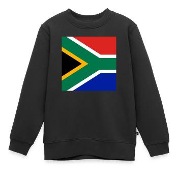 Südafrika Flagge für Maske - Kinder Premium Organic Sweatshirt - Schwarz - Vorne - AI Model Kid Female (0cm)