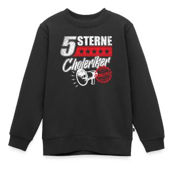 5 Sterne Choleriker Schreihals Büro Geschenkidee - Kinder Premium Organic Sweatshirt - Schwarz - Vorne - AI Model Kid Female (0cm)
