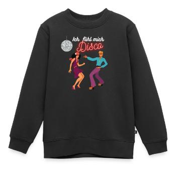 Fühl mich Disco - Kinder Premium Organic Sweatshirt - Schwarz - Vorne - AI Model Kid Female (0cm)