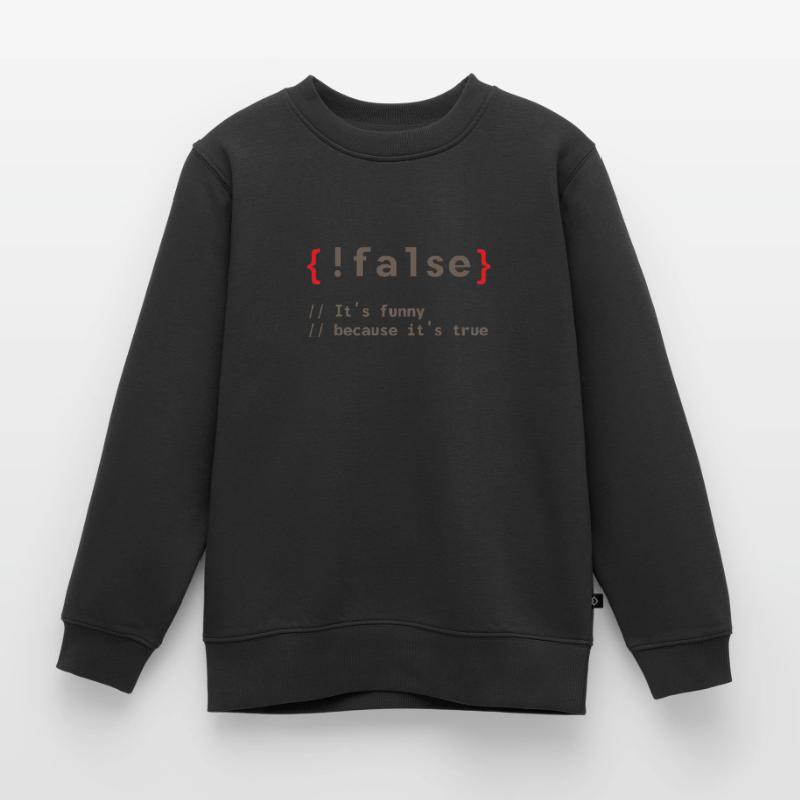 Coding Debug Admin Programme Cadeau Sweat Premium enfant bio