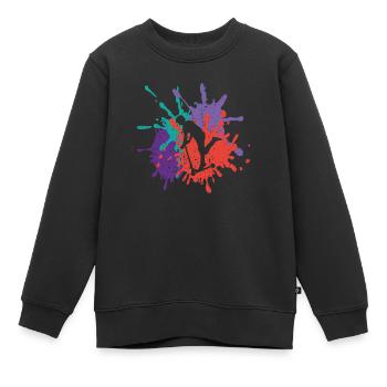 Cadeau de loisirs d'art de cascade de scooter - Sweat Premium enfant bio - noir - Devant - AI Model Kid Female (0cm)
