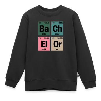 Bachelor Chemie Periodisch Student Spruch - Kinder Premium Organic Sweatshirt - Schwarz - Vorne - AI Model Kid Female (0cm)