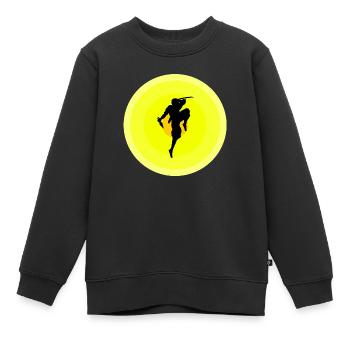 NINJA Japanisches Thema für Kleidung - Kinder Premium Organic Sweatshirt - Schwarz - Vorne - AI Model Kid Female (0cm)