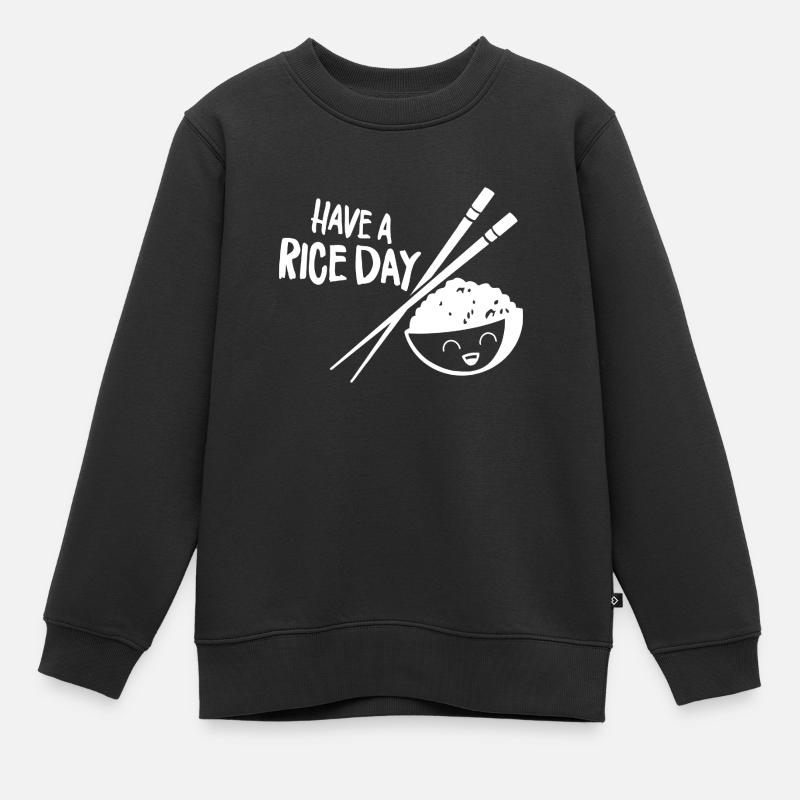 Avoir une journée de riz - Sweat Premium enfant bio - noir