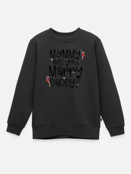 Ska du gifta dig med pappa? - Sweatshirt Premium barn ekologisk - svart