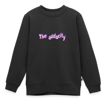 The audacity pink - Kinder Premium Organic Sweatshirt - Schwarz - Vorne - AI Model Kid Female (0cm)