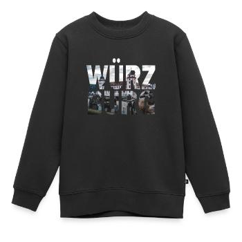 Würzburg Stadtbild - Kinder Premium Organic Sweatshirt - Schwarz - Vorne - AI Model Kid Female (0cm)