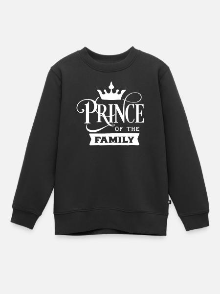 Prince - Kids Premium Organic Sweatshirt - black