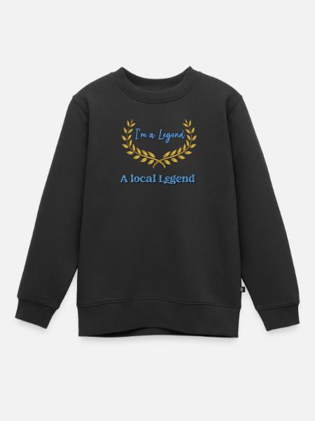 local legend blue - Sweat Premium enfant bio - noir