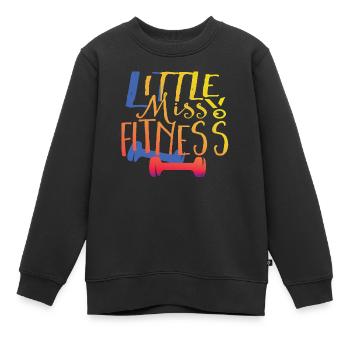 Fitness - Sweat Premium enfant bio - noir - Devant - AI Model Kid Female (0cm)