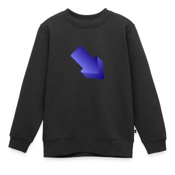 La Flèche - Sweat Premium enfant bio - noir - Devant - AI Model Kid Female (0cm)