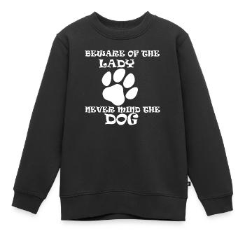 Chien chien - Sweat Premium enfant bio - noir - Devant - AI Model Kid Female (0cm)
