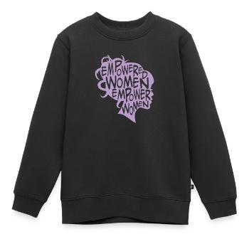 Empowered women Feminist Feminist cadeau - Sweat Premium enfant bio - noir - Devant - AI Model Kid Female (0cm)