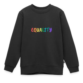 LGBT - equality - Kids Premium Organic Sweatshirt - black - Front - AI Model Kid Female (0cm)