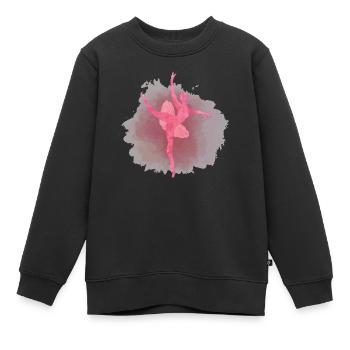 Tanzen - Kinder Premium Organic Sweatshirt - Schwarz - Vorne - AI Model Kid Female (0cm)