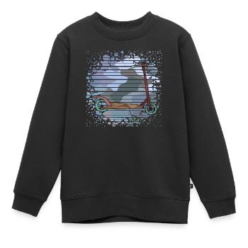 Roller - Kinder Premium Organic Sweatshirt - Schwarz - Vorne - AI Model Kid Female (0cm)