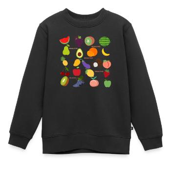 FRUITS DÉLICIEUX - Sweat Premium enfant bio - noir - Devant - AI Model Kid Female (0cm)