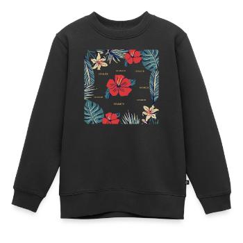 Été, été, été - Sweat Premium enfant bio - noir - Devant - AI Model Kid Female (0cm)