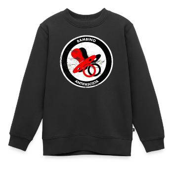 babmino antifascista - Kinder Premium Organic Sweatshirt - Schwarz - Vorne - AI Model Kid Female (0cm)