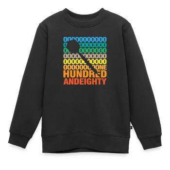 Hundred and eighty Darts Wurfspieß Spruch Geschenk - Kinder Premium Organic Sweatshirt - Schwarz - Vorne - AI Model Kid Female (0cm)