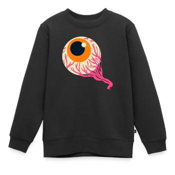 Auge - Kinder Premium Organic Sweatshirt - Schwarz - Vorne - AI Model Kid Female (0cm)