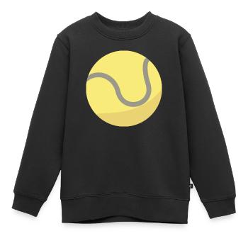 Tennis Ball - Kinder Premium Organic Sweatshirt - Schwarz - Vorne - AI Model Kid Female (0cm)