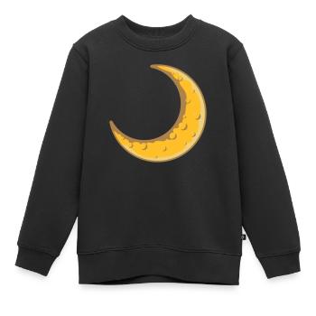 Lune Design De la Lune de Faudesse - Sweat Premium enfant bio - noir - Devant - AI Model Kid Female (0cm)