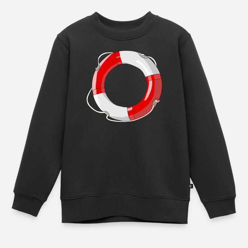 Bateau de sauvetage - Sweat Premium enfant bio - noir
