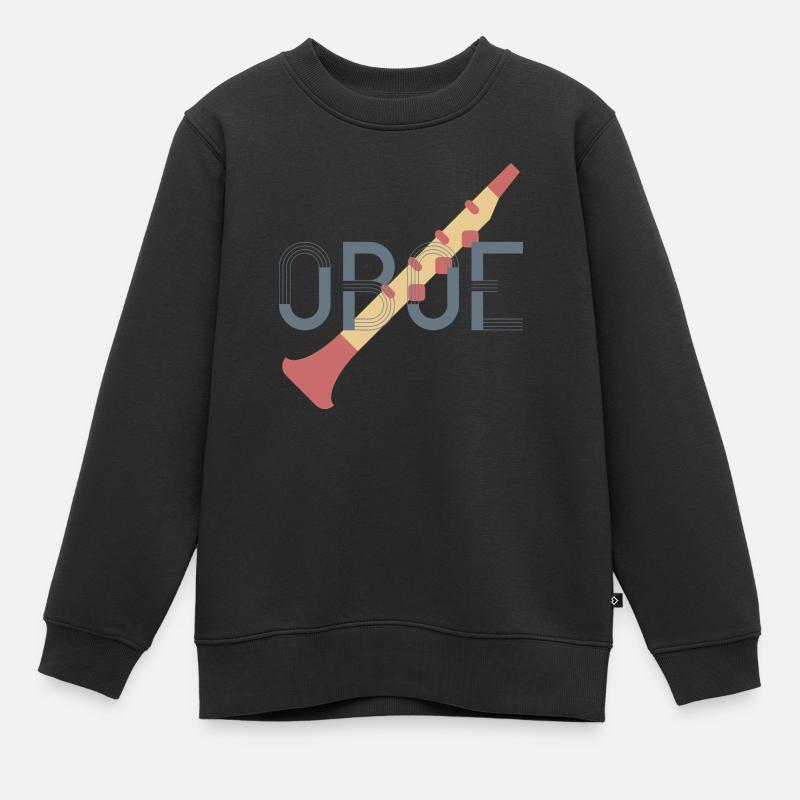Hautbois - Sweat Premium enfant bio - noir