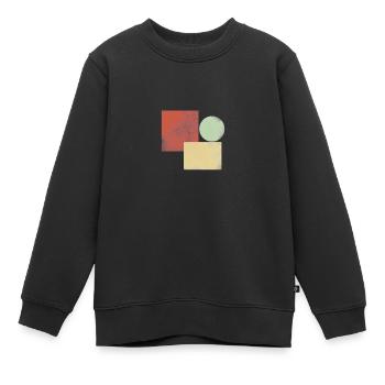 Géométrie simple - Sweat Premium enfant bio - noir - Devant - AI Model Kid Female (0cm)