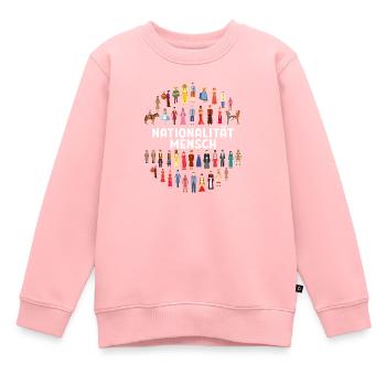 Nationalität mensch Rassismus Menschenrechte - Kinder Premium Organic Sweatshirt - Rosa - Vorne - AI Model Kid Female (0cm)