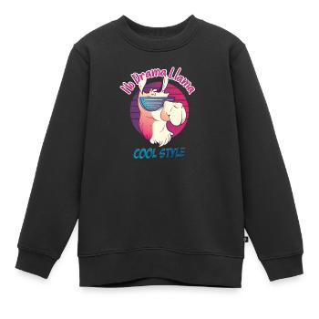 cool style - Sweat Premium enfant bio - noir - Devant - AI Model Kid Female (0cm)