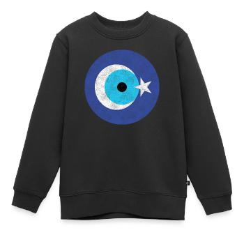 Nazar - Sweat Premium enfant bio - noir - Devant - AI Model Kid Female (0cm)