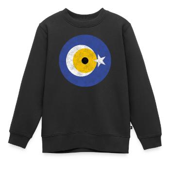 Nazar - Sweat Premium enfant bio - noir - Devant - AI Model Kid Female (0cm)