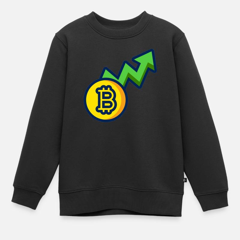 CRYPTO - Sweat Premium enfant bio - noir