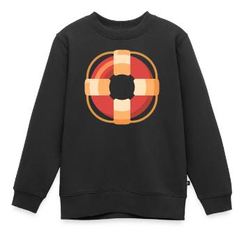 Sauver des vies - Sweat Premium enfant bio - noir - Devant - AI Model Kid Female (0cm)