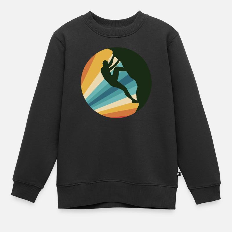 Rock Climbing - Sweat Premium enfant bio - noir